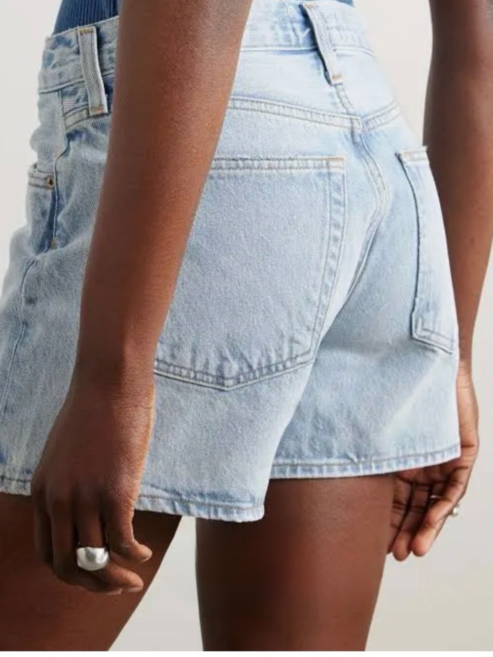 AGOLDE Long Parker Denim Shorts NWT - Picture 5 of 6